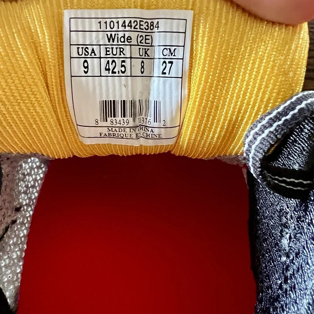 Brooks Ghost 6 Running Men's Shoes Silver Red Yellow White Size 9 2E (Wide) - Picture 11 of 11